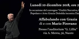 Lunedì 10 dicembre 2018, Affabulando con Grazia, di e con Mario Pirovano