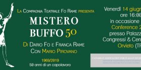 Mistero Buffo a Orvieto, venerdì 14 giugno 2019