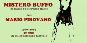 Mario Pirovano recita Mistero Buffo a Villa d’Agri